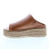 Фото #5 товара Diba True Ab Igail 33620 Womens Brown Leather Slip On Platform Sandals Shoes