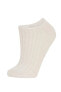 Kadın 3'lü Pamuklu Patik Çorap A4948axns