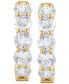 ფოტო #3 პროდუქტის Lab Grown Diamond In & Out Hoop Earrings (5 ct. t.w.) in 14k White, Yellow or Rose Gold
