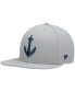 Men's Gray Seattle Kraken Secondary Logo Snapback Hat