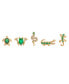 ფოტო #1 პროდუქტის Women's Emerald Rainforest Stud Set