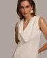 Donna Karan Women's Cowlneck A-Line Dress