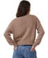 ფოტო #2 პროდუქტის Women's Boucle Pullover Sweater