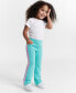 Фото #1 товара Toddler Girls Side-Striped Flare Pants, Created for Macy's