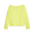 Фото #2 товара Puma Studio Unwind Scoop Neck Long Sleeve Athletic T-Shirt Womens Yellow Casual