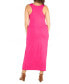 ფოტო #2 პროდუქტის Plus Size Racerback Maxi Dress