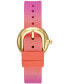 ფოტო #3 პროდუქტის Women's Mini Park Row Pink Silicone Watch 28mm