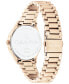 ფოტო #3 პროდუქტის Women's Carnation Gold-Tone Stainless Steel Bracelet Watch 35mm