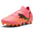 Фото #2 товара Puma Future 7 Pro Firm GroundAg Soccer Cleats Mens Orange Sneakers Athletic Shoe