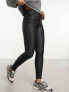 Фото #5 товара New Look coated skinny jeans in black