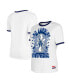 Women's White Los Angeles Dodgers Oversized Ringer T-Shirt