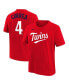 ფოტო #1 პროდუქტის Big Boys Carlos Correa Red Minnesota Twins Player Name and Number T-shirt