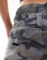 COLLUSION pull on adjustable waist baggy skate pant in camo