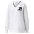 Фото #1 товара Puma Team Fancy Fleece V Neck Sweatshirt Womens Size M 53918002
