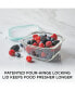 Purely Better™ Glass 8-Pc. Square 17-Oz. Food Storage Containers