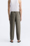 100% linen jogger waist trousers