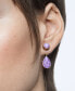 ფოტო #5 პროდუქტის Gold-Tone Mismatch Crystal Drop Earrings