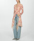 ფოტო #4 პროდუქტის Women's Asymmetrical Hem Floral Dress