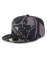 Фото #1 товара Men's Black Toronto Blue Jays Logo Fracture 59FIFTY Fitted Hat