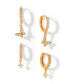 ფოტო #1 პროდუქტის Faux Cubic Zirconia Fly with me Butterfly Hoops Earrings