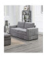 Фото #6 товара 1Pc Laf/Raf One Arm Chair Modular Chair Sectional Sofa Living Room Furniture Granite Morgan Fabric- Suede