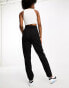 ASOS DESIGN Tall seamed waist tailored trouser in black