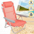 Фото #4 товара Складной стул с подголовником Aktive Flamingo Коралл 48 x 84 x 46 cm (2 штук)