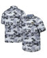 Фото #1 товара Men's Black Wake Forest Demon Deacons Tropical Horizons Button-Up Shirt
