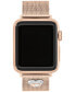 Rose Gold-Tone Stainless Steel Mesh Bracelet for 38, 40, 41mm Apple Watch