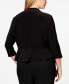 Фото #2 товара Plus Size Ruffled Bolero