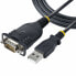 Фото #1 товара Кабель USB—серийный порт Startech 1P3FP-USB-SERIAL Чёрный
