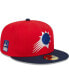 Фото #1 товара Men's Red, Navy Phoenix Suns 59FIFTY Fitted Hat