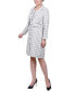 Petite Long Sleeve Tweed Jacket with Dress Set, 2 Piece