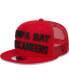 ფოტო #2 პროდუქტის Men's Red Tampa Bay Buccaneers Stacked Trucker 9FIFTY Snapback Hat