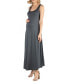 Фото #3 товара Slim fit A Line Sleeveless Maternity Maxi Dress