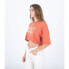 ფოტო #3 პროდუქტის HURLEY Stoked Boyfriend Cropped short sleeve T-shirt