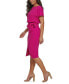 Blouson Wrap Dress