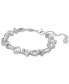 Фото #2 товара Rhodium-Plated Mixed Crystal Flex Bracelet