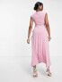 Фото #3 товара ASOS DESIGN cut out side detail midi dress in pink