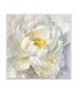 Delicate Flower Petals Soft White Yellow Painting Art, 12" x 12"