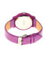 ფოტო #3 პროდუქტის Unisex Vivid Fuchsia Leatherette Strap Watch 36mm