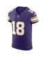 Фото #3 товара Men's Justin Jefferson Purple Minnesota Vikings Alternate Vapor F.U.S.E. Elite Jersey