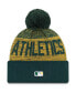 Фото #2 товара Men's Green Oakland Athletics Authentic Collection Sport Cuffed Knit Hat with Pom