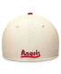 Фото #2 товара Men's Cream/Red Los Angeles Angels 2024 City Connect Swoosh Flex Hat