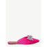 Scoop Flat Mules Women’s 7 Pink Bow Point Toe Slip-On Flat Heel Satin Polyester