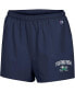 Фото #3 товара Women's Navy Notre Dame Fighting Irish Football Fan High Waist Shorts