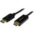 Фото #2 товара StarTech.com 6ft (2m) DisplayPort to HDMI Cable - 4K 30Hz - DisplayPort to HDMI Adapter Cable - DP 1.2 to HDMI Monitor Cable Converter - Latching DP Connector - Passive DP to HDMI Cord - 2 m - HDMI Type A (Standard) - DisplayPort - Male - Male - Straight