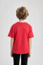 Erkek Çocuk T-shirt Kırmızı B6938a8/rd282