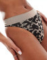 Фото #3 товара ASOS DESIGN 2 pack thong in chocolate & leopard print