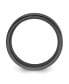 Titanium Black IP-plated Brushed and Polished Wedding Band Ring